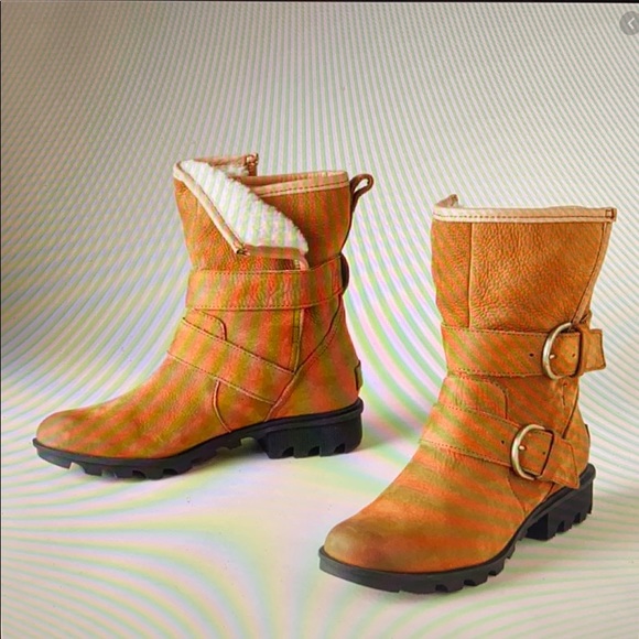 SOREL PHOENIX MOTO COZY US 7.5 Women's Tan Suede Winter Warm Casual Outdoor New - Picture 12 of 12